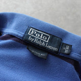 ポロ ラルフローレン ボーダー柄 半袖ポロシャツブルー - NEWSED