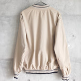 ラコステ リバーシブル ブルゾン スタジャン ロゴパッチ ダークネイビー/ベージュ - NEWSED