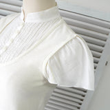 ソニア リキエル ドッキング ブラウス ニット 半袖トップス ホワイト レディース - NEWSED