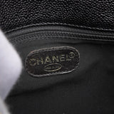 シャネル ロゴ キャビアスキン チェーン ショルダーバッグ ブラック - NEWSED