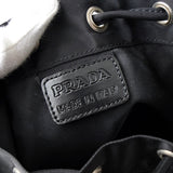 プラダ ポコノ テスート ナイロン 巾着 バッグ ポーチ ブラック - NEWSED