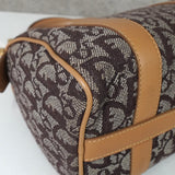 クリスチャン ディオール トロッター キャンバス / レザー ミニボストンバッグ ブラウン - NEWSED