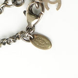 シャネル ココマーク ボーダー チェーン スクエア ネックレス シルバー / ブラック / ホワイト - NEWSED