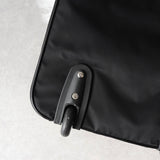 プラダ テスート ポコノ ナイロン / サフィアーノレザー トライアングルロゴ / キャリーバッグ ブラック - NEWSED