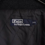 ポロ バイ ラルフローレン スモールポニーロゴ 刺繍 ウール ブルゾン ハイネック チャコールグレー - NEWSED