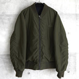 ラコステ リバーシブル ブルゾン ロゴパッチ ブラック/カーキ - NEWSED