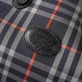 バーバリー ヴィンテージ ロゴ ノバチェック ナイロンキャンバス ボストンバッグ ネイビー - NEWSED