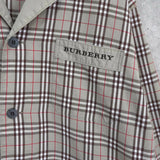 バーバリー ヴィンテージ ロゴ ノバチェック パジャマシャツ カーキ / ベージュ - NEWSED