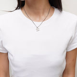 シャネル ココマーク ラインストーン ネックレス シルバー - NEWSED