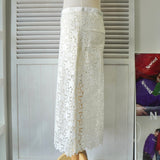 サカイ スター 星型 レース 台形 スカート ホワイト - NEWSED