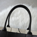 ボッテガ ヴェネタ アルコ マキシイントレチャート トートバッグ ブラック - NEWSED