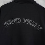 フレッドペリー ヴィンテージ バックビジューロゴ トラックジャケット ブラック - NEWSED