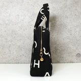 シャネル バイシー ロゴ マテラッセ キャンバス ハンドバッグ ブラック - NEWSED