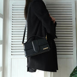 ジャックムス バンビーノ ラージ ショルダーバッグ ハンドバッグ ブラック - NEWSED