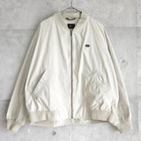 ラコステ ブルゾン スタジャン ロゴパッチ オフホワイト - NEWSED