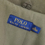 ポロ ラルフローレン ロゴ 裏地フリース 収納フード ナイロンジャケット ブルゾン カーキ - NEWSED