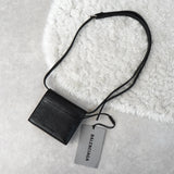 バレンシアガ クラシック レザー ミニウォレット ウォレットバッグ ミニバッグ ブラック タグ付き未使用品 - NEWSED