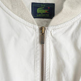 ラコステ ブルゾン スタジャン ロゴパッチ オフホワイト - NEWSED