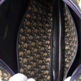 クリスチャン ディオール トロッター キャンバス / レザー ミニボストンバッグ ネイビー - NEWSED