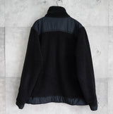 ナイキ エーシージー リバーシブル ボア ジャケット ナイロンジャケット ロゴ刺繍 ブラック - NEWSED