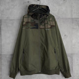 ステューシー カモ柄 ジップアップ ナイロンパーカー カーキ - NEWSED