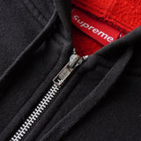 シュプリーム スモール ボックスロゴ ジップアップ フーディー パーカー 裏起毛 ブラック - NEWSED