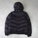 フレッドペリー ロゴ ダウンジャケット ブラック - NEWSED