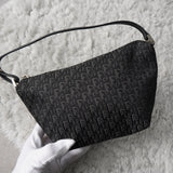 ディオール トロッター キャンバス/レザー ミニバッグ / ポーチ ブラック - NEWSED