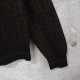 フェンディ ズッカ ニット ダークブラウン - NEWSED