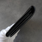 プラダ サフィアーノ レザー 二つ折り財布 長財布 三角プレート ブラック - NEWSED