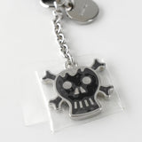 プラダ ドクロ チャーム キーリング キーホルダー シルバー - NEWSED