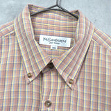 イヴ サンローラン ヴィンテージ チェック柄 半袖シャツ マルチカラー - NEWSED