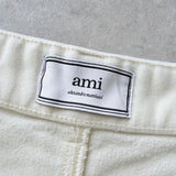 アミパリ アミ パリス 厚手 ワークパンツ ペイントパンツ アイボリー - NEWSED