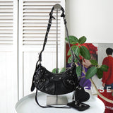 バレンシアガ ル カゴール レザー ワンショルダーバッグ ショルダーバッグ ブラック ミラー ポーチ付き - NEWSED