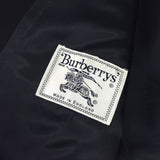 バーバリー ヴィンテージ ホースロゴ刻印入り 金ボタン テーラードジャケット ブレザー 紺ブレ ネイビー - NEWSED