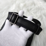 ボッテガ ヴェネタ イントレチャート レザー ショルダーバッグ ブラック - NEWSED