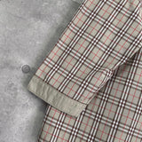 バーバリー ヴィンテージ ロゴ ノバチェック パジャマシャツ カーキ / ベージュ - NEWSED