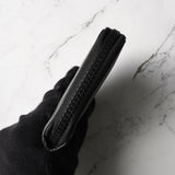 メゾン マルジェラ 四つタグ レザー ラウンドジップ コンパクトウォレット ブラック - NEWSED