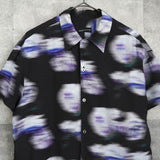 ラッド ミュージシャン 花柄 半袖シャツ ブラック - NEWSED