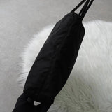 プラダ ポコノ テスート ナイロン トライアングルロゴ ハンドバッグ トートバッグ ブラック - NEWSED