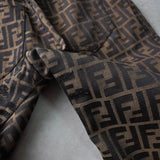 フェンディ ヴィンテージ ズッカ パンツ ブラウン レディース - NEWSED