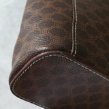 セリーヌ マカダム バニティバッグ ハンドバッグ ブラウン - NEWSED