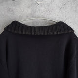 バーバリー ブラックレーベル ノバチェック柄 ジップアップ ドライバーズ ニット 切り替え ブラック/ベージュ - NEWSED