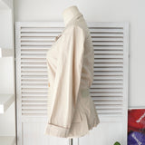 ジルサンダー 薄手 春夏 テーラードジャケット レディース ベージュ - NEWSED