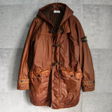 ストーン アイランド コーティング フーデッド 中綿ジャケット ブラウン - NEWSED