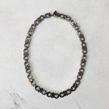 サルバトーレ フェラガモ ガンチーニ チェーン ネックレス ブラックシルバー - NEWSED