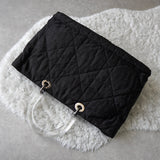 ディオール レディディオール カナージュ トロッター プラスチックハンドル トートバッグ ナイロンキャンバス /レザー ブラック 黒 - NEWSED