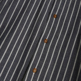 ヴィヴィアン ウエストウッド オーブ ストライプ柄 長袖シャツ クレリックシャツ ブルー - NEWSED