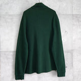 ポロ バイ ラルフローレン ハーフジップ スウェット ロゴ刺繍 ダークグリーン - NEWSED