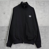 フレッドペリー ヴィンテージ バックビジューロゴ トラックジャケット ブラック - NEWSED